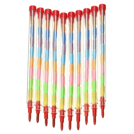 Children Kids Swap Swop Point Crayons Stacker Pencils Party Loot Bag Fillers